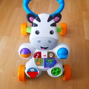 Fisher-Price Learn with Me Zebra Walker, Musical Infant ...